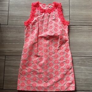 NWOT Manoush Neon Floral Print Embroidered 60's Shift Mini Dress sz US  S